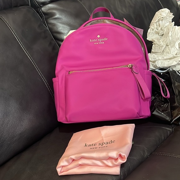 MWT Kate Spade Baja ROSE , beautiful backpack . 🎒 measurements on pictures - Picture 14 of 15